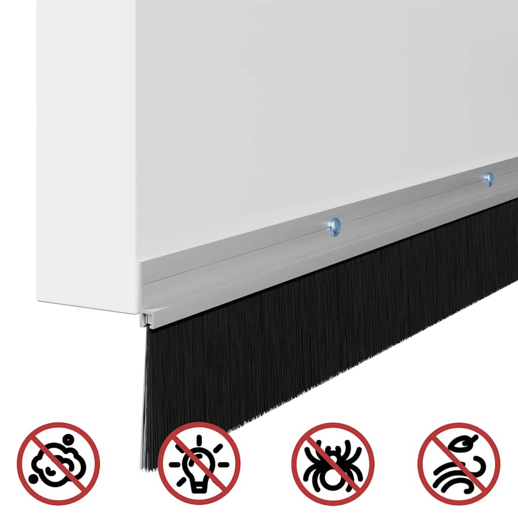 Perdele de ușă cu perii cu montare prin înșurubare 12 pcs