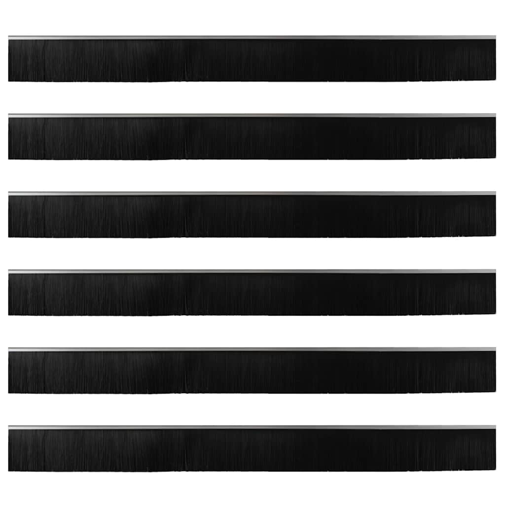 Perdele de ușă cu perii cu montare prin înșurubare 6 pcs