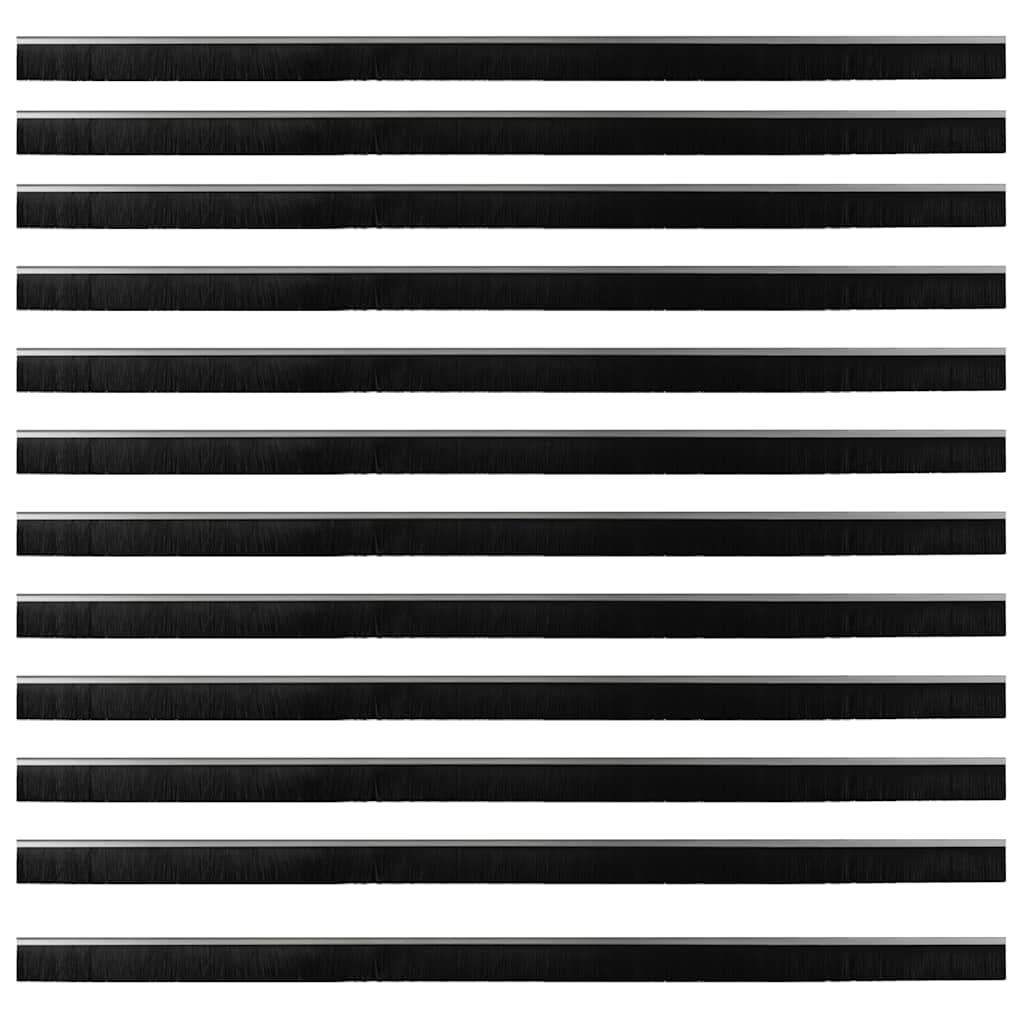 Perdele de ușă cu perii cu montare prin înșurubare 12 pcs