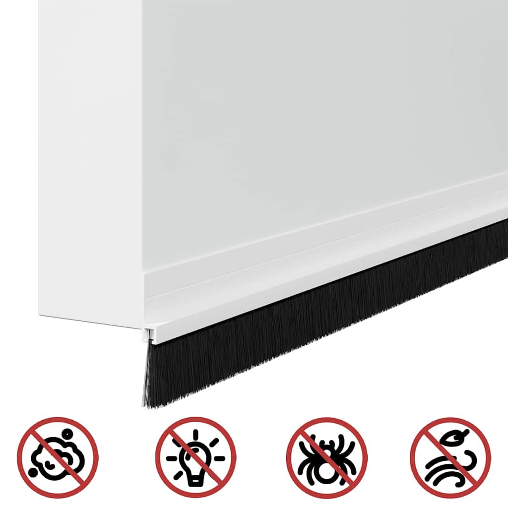 Dopuri pentru uși autoadezive 12 pcs Alb 100 cm