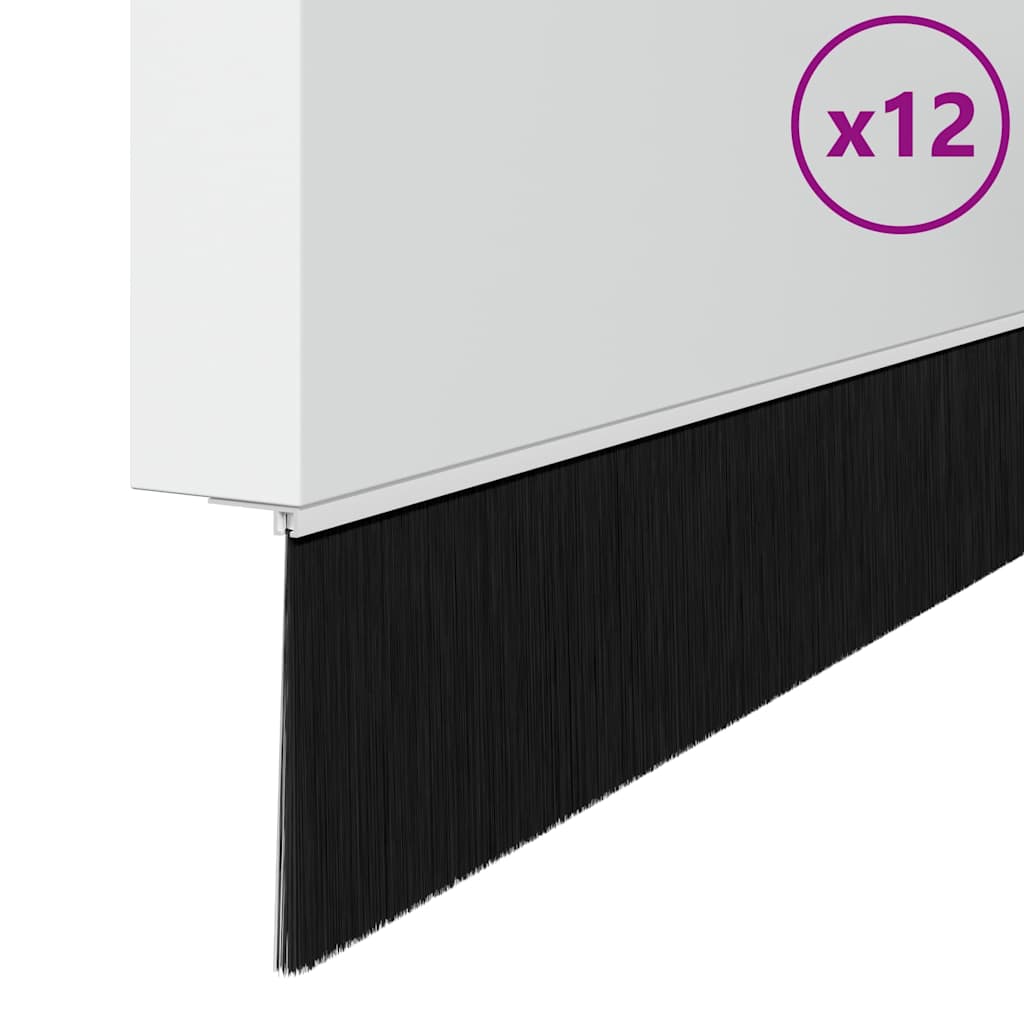 Dopuri pentru uși autoadezive 12 pcs Alb 100 cm