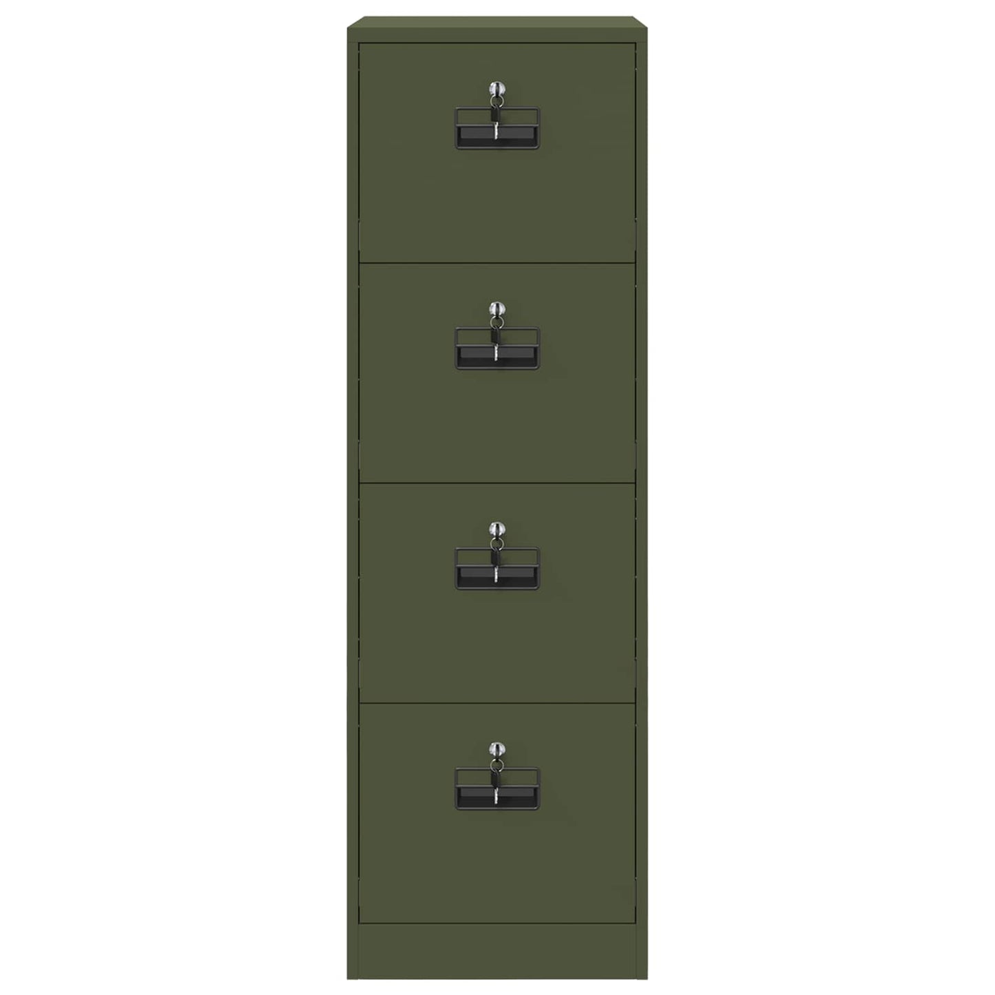 Dulap pentru Fișiere 2 pcs Verde măsliniu 44 x 50 x 106.5 cm