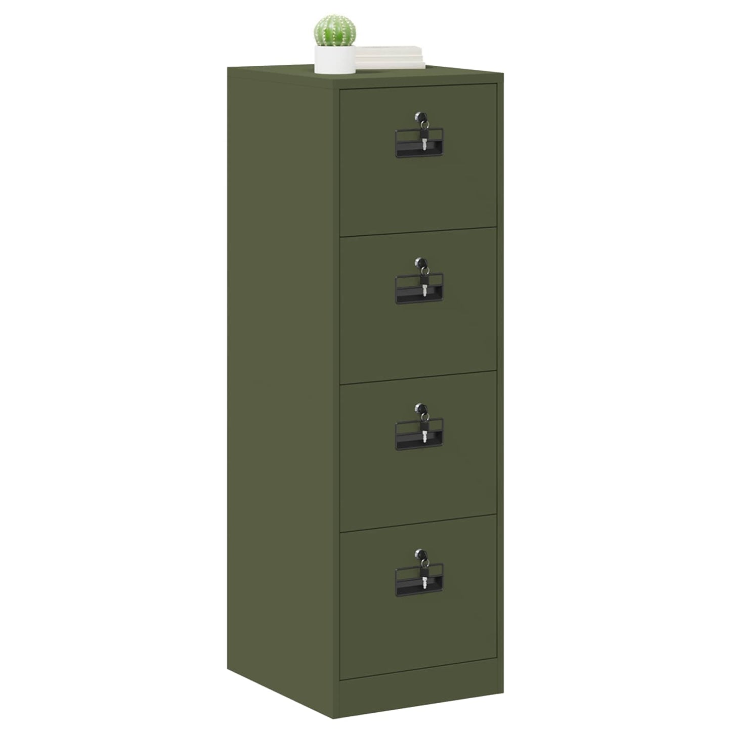 Dulap pentru Fișiere 2 pcs Verde măsliniu 44 x 50 x 106.5 cm