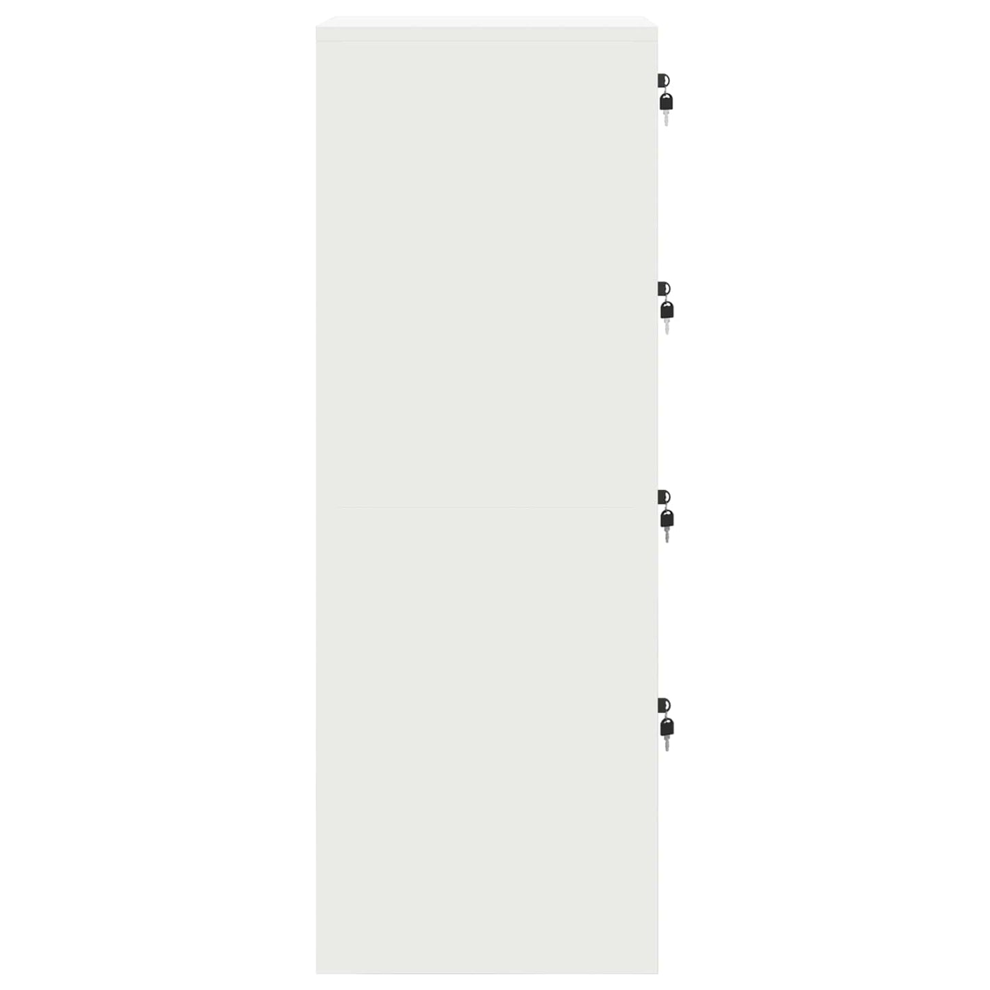 Dulap pentru Fișiere cu sertar 2 pcs Alb 44 x 50 x 106.5 cm