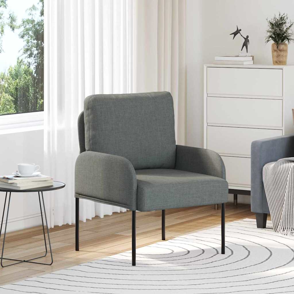 Canapele cu pernă 55cm Gri închis placaj