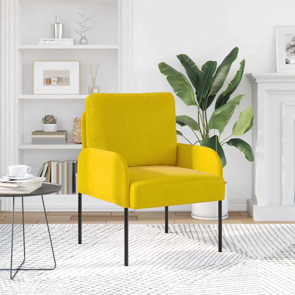 Canapele cu pernă 55cm Galben placaj