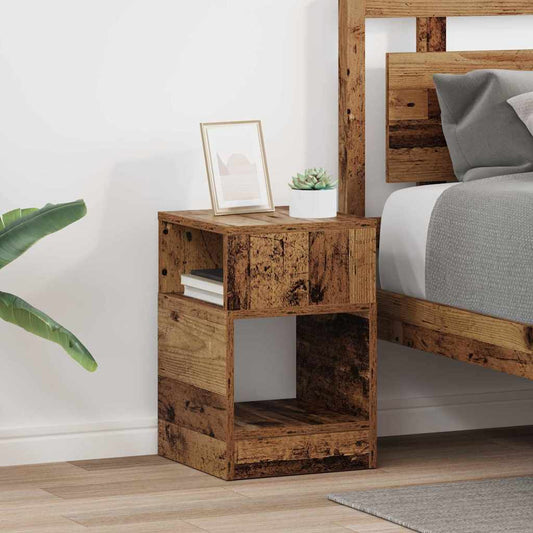 Masă laterală 2 pcs Lemn vechi 30,5 x 30 x 45 cm Lemn compozit