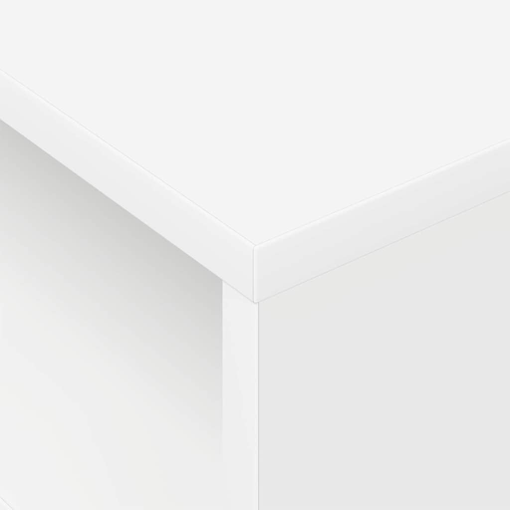 Masă laterală 2 pcs Alb 40,5 x 40 x 45 cm Lemn compozit