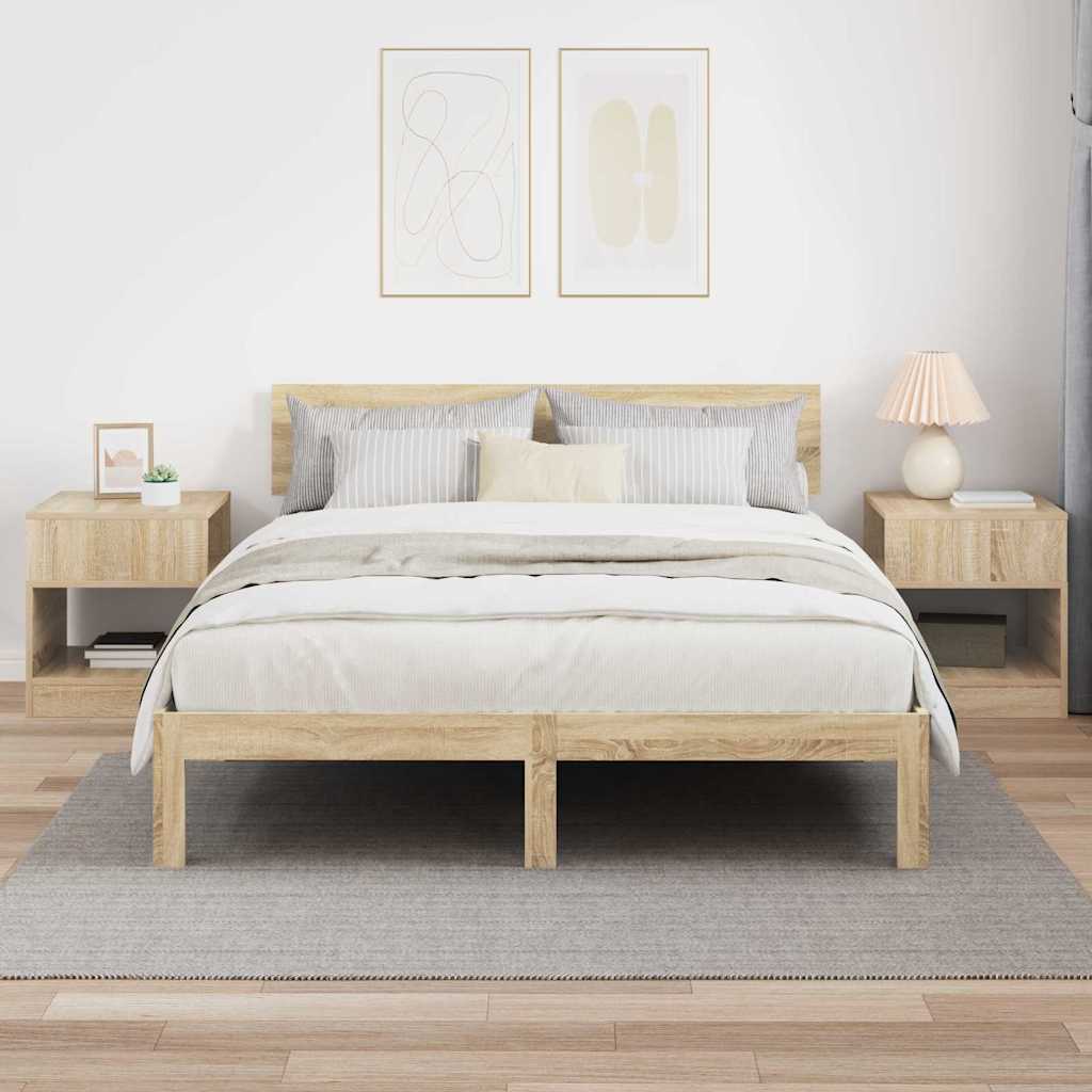 Masă laterală 2 pcs Stejar Sonoma 40,5 x 40 x 45 cm