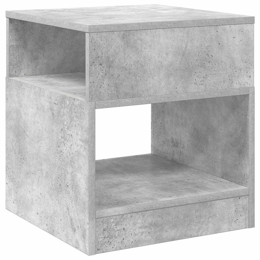 Masă laterală 2 pcs Gri din beton 40,5 x 40 x 45 cm