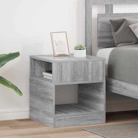 Masă laterală 2 pcs Gri Sonoma 40,5 x 40 x 45 cm Lemn compozit