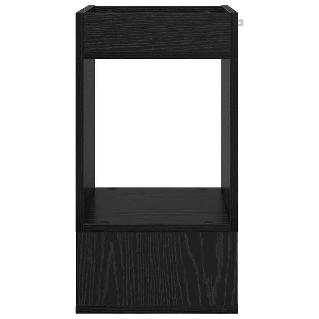 Masă laterală Stejar Negru 30 x 30 x 56 cm Lemn compozit