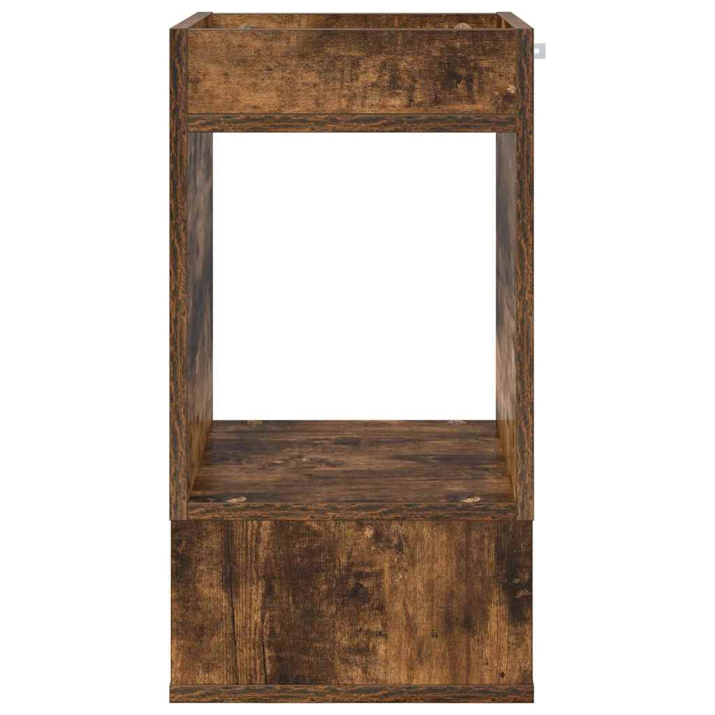 Masă laterală 2 pcs Stejar fumuriu 30 x 30 x 56 cm