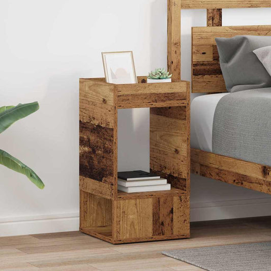 Masă laterală 2 pcs Lemn vechi 30 x 30 x 56 cm Lemn compozit