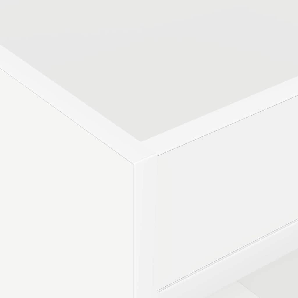 Masă laterală Alb 40 x 40 x 56 cm Lemn compozit