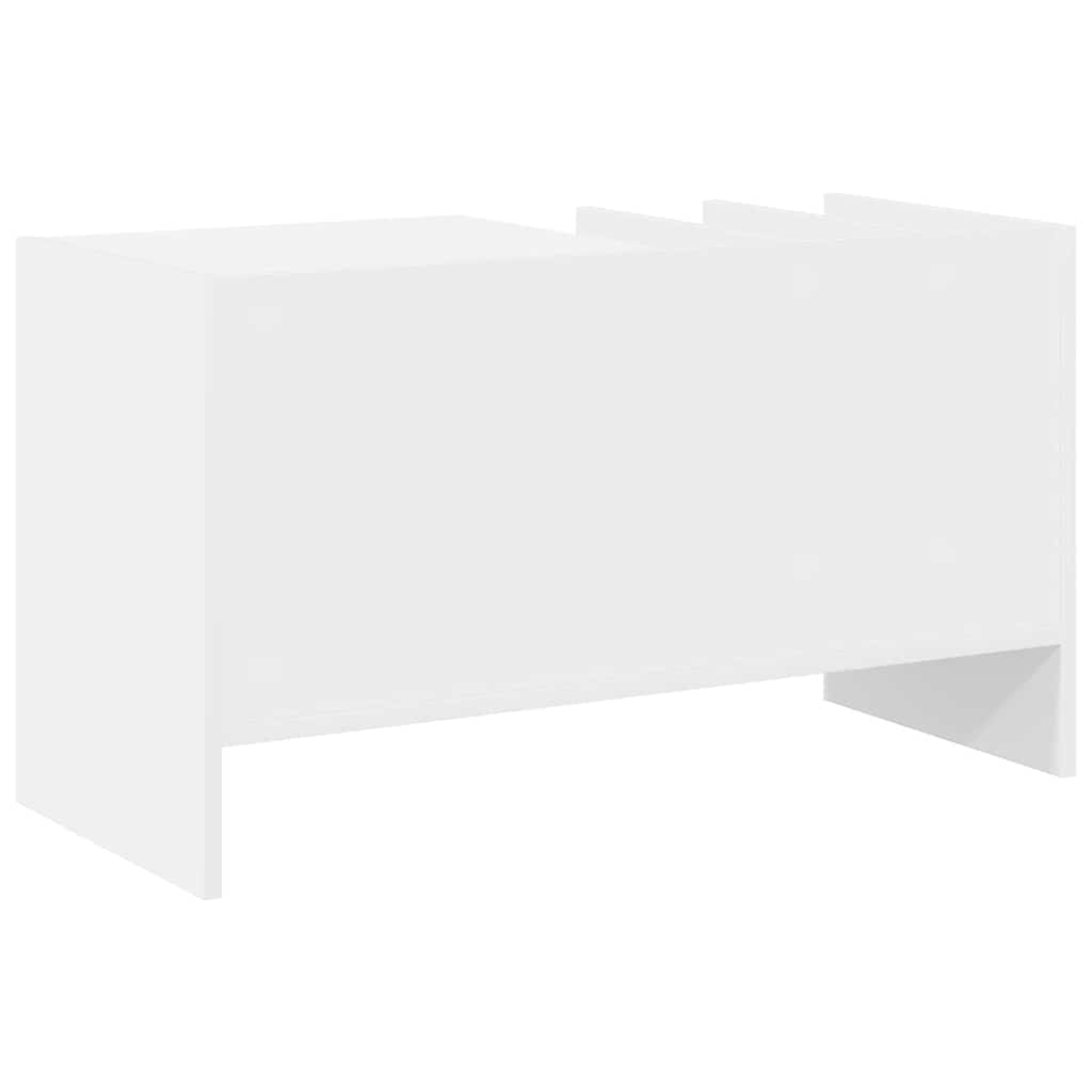 Dulap pentru discuri de vinil cu raft Alb 78,5 x 35 x 45 cm