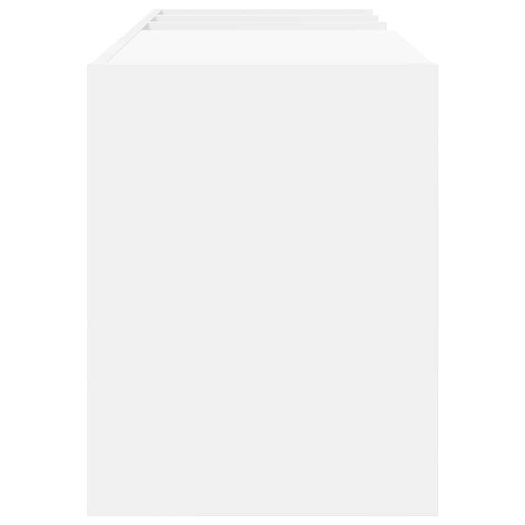 Dulap pentru discuri de vinil cu raft Alb 78,5 x 35 x 45 cm