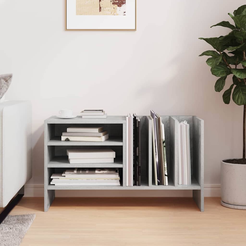 Dulap pentru discuri de vinil Gri din beton 78,5 x 35 x 45 cm