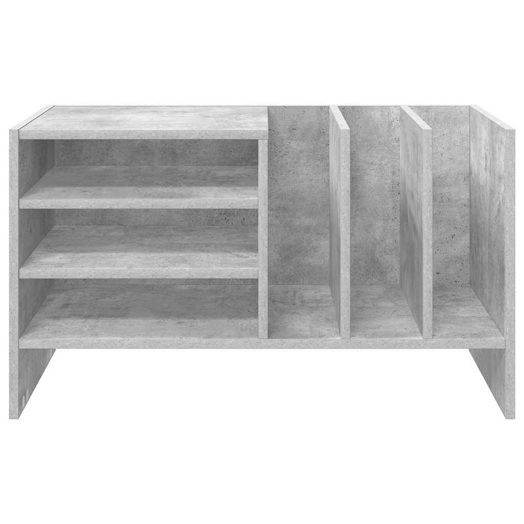 Dulap pentru discuri de vinil Gri din beton 78,5 x 35 x 45 cm