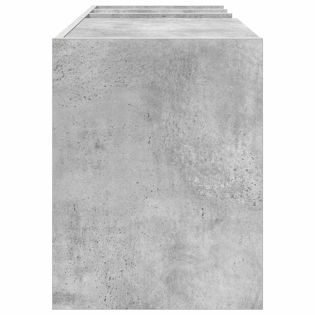 Dulap pentru discuri de vinil Gri din beton 78,5 x 35 x 45 cm