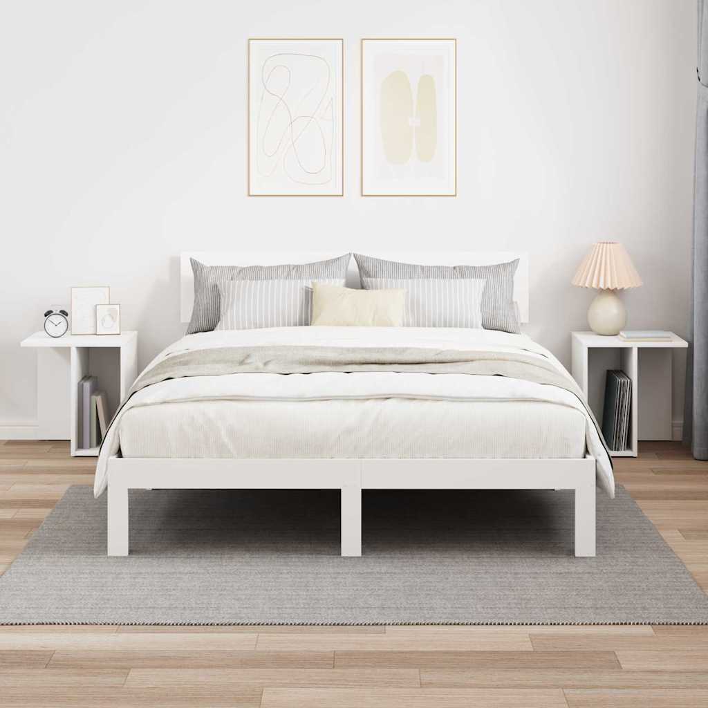 Masă laterală 2 pcs Alb 37 x 32 x 40 cm Lemn compozit