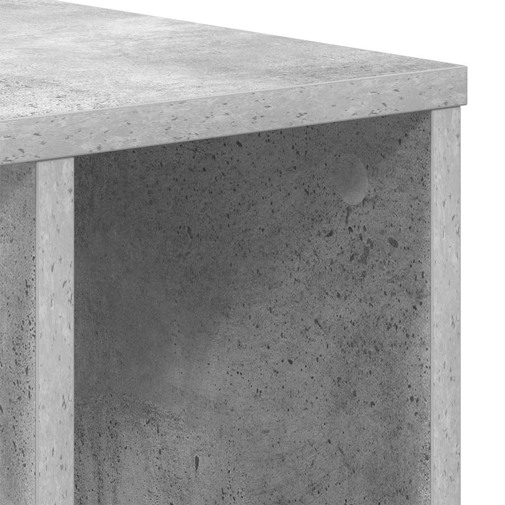 Masă laterală 2 pcs Gri din beton 37 x 32 x 40 cm Lemn compozit