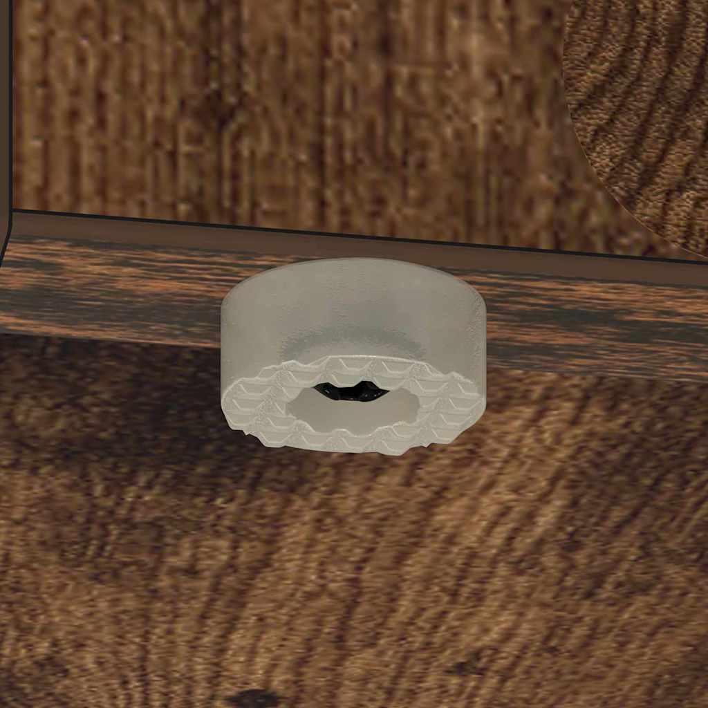 Masă laterală Stejar fumuriu 37 x 32 x 40 cm Lemn compozit