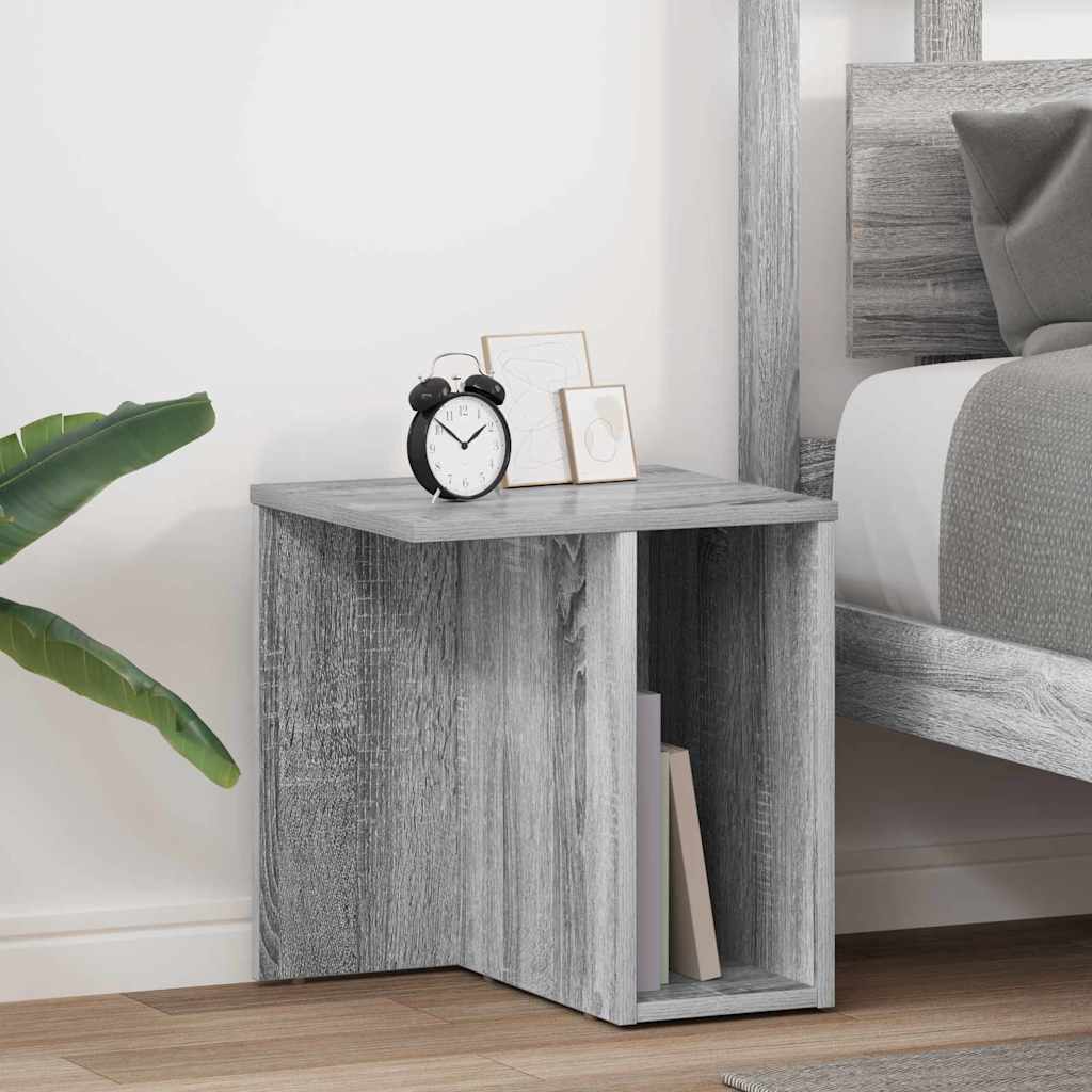 Masă laterală 2 pcs Gri Sonoma 37 x 32 x 40 cm Lemn compozit