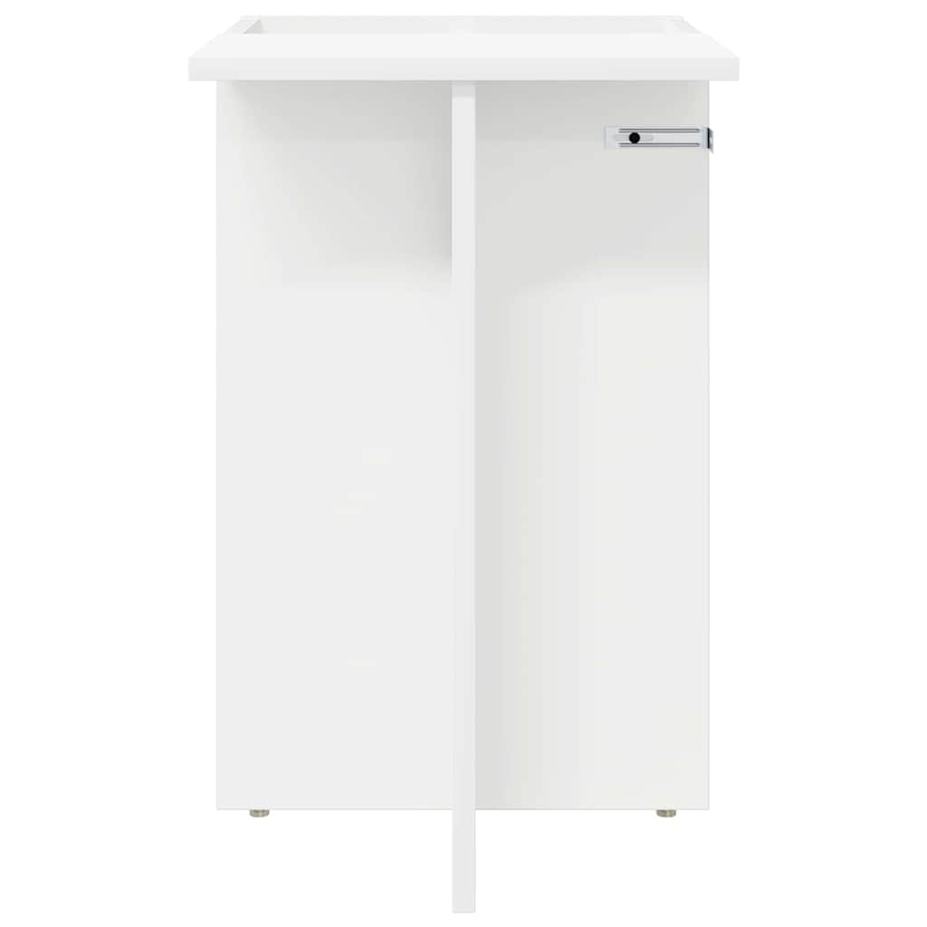 Masă laterală Alb 35 x 40 x 55 cm Lemn compozit