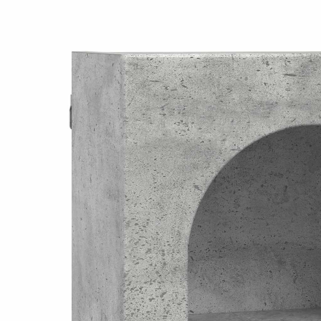 Dulap suspendat Gri din beton 59 x 20 x 71.5 cm Lemn compozit