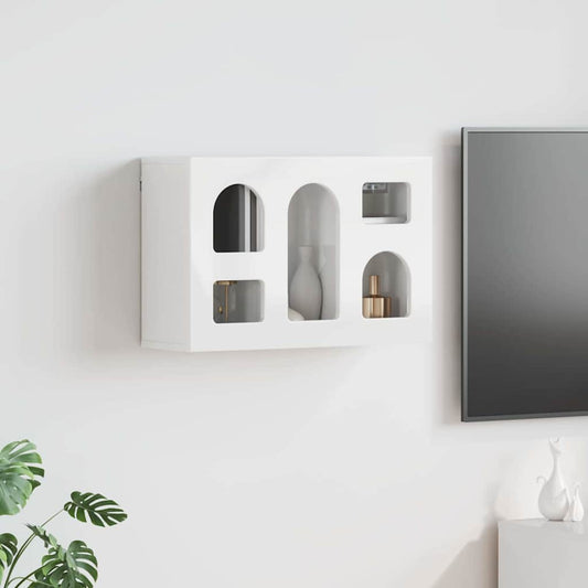 Dulap suspendat Alb lucios 60 x 20 x 40 cm Lemn compozit