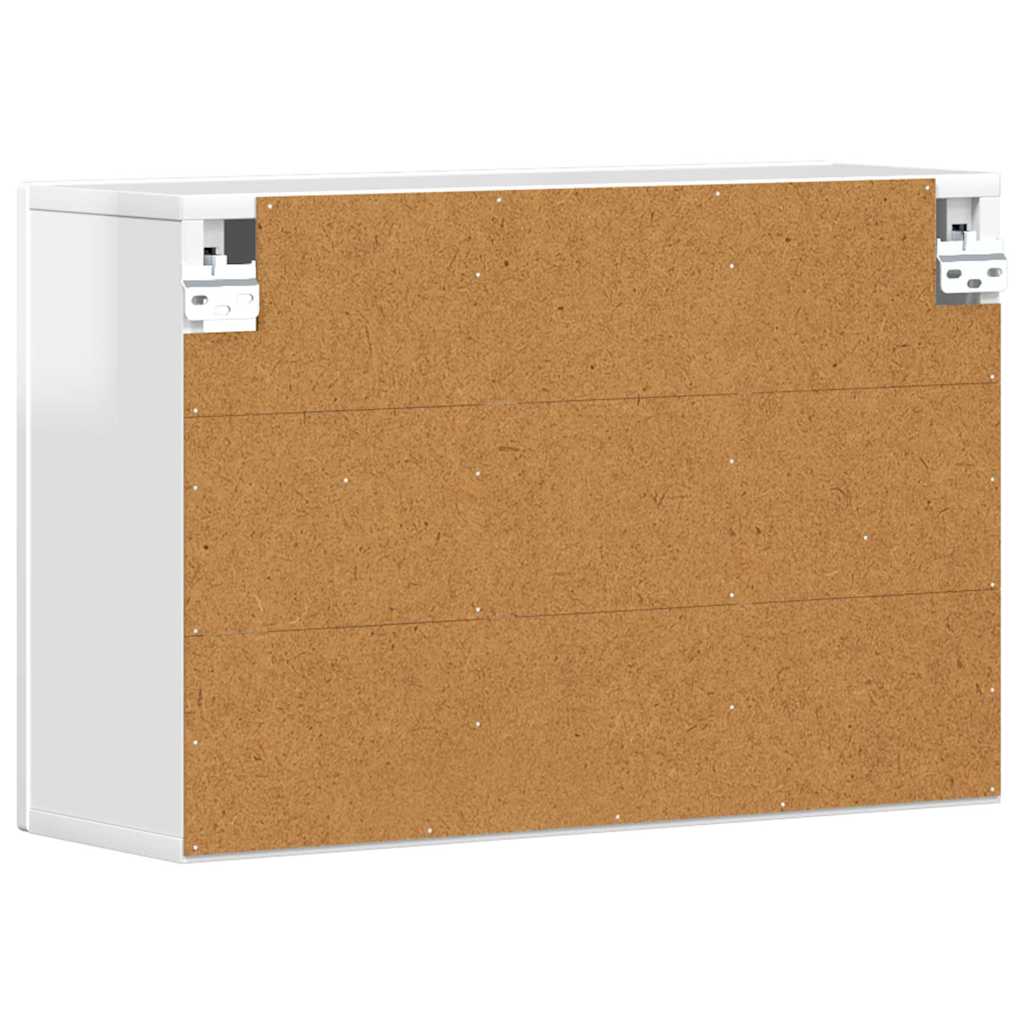 Dulap suspendat Alb lucios 60 x 20 x 40 cm Lemn compozit