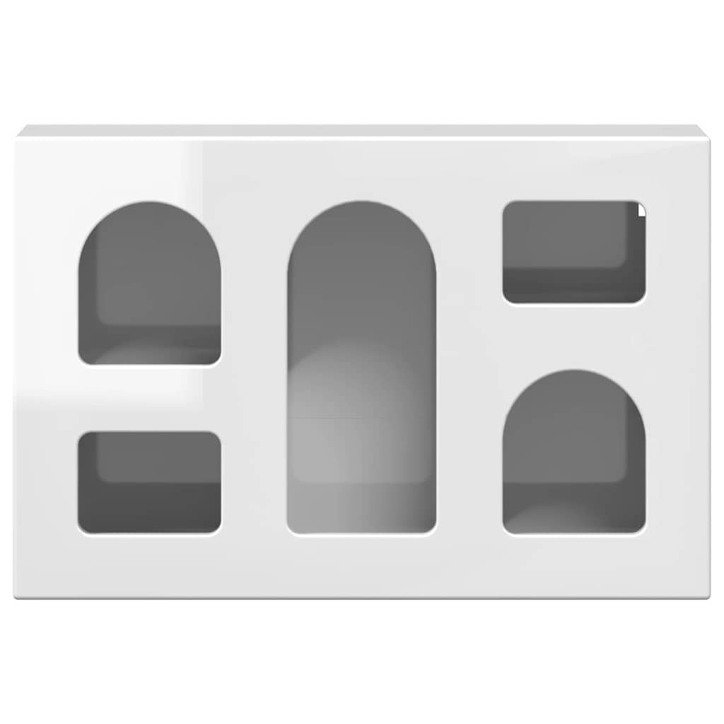 Dulap suspendat Alb lucios 60 x 20 x 40 cm Lemn compozit