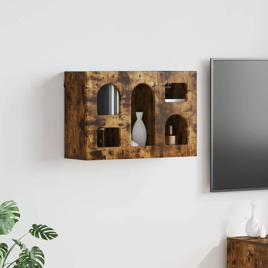 Dulap suspendat Stejar fumuriu 60 x 20 x 40 cm Lemn compozit