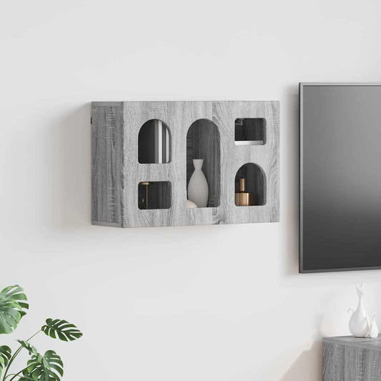 Dulap suspendat Gri Sonoma 60 x 20 x 40 cm Lemn compozit