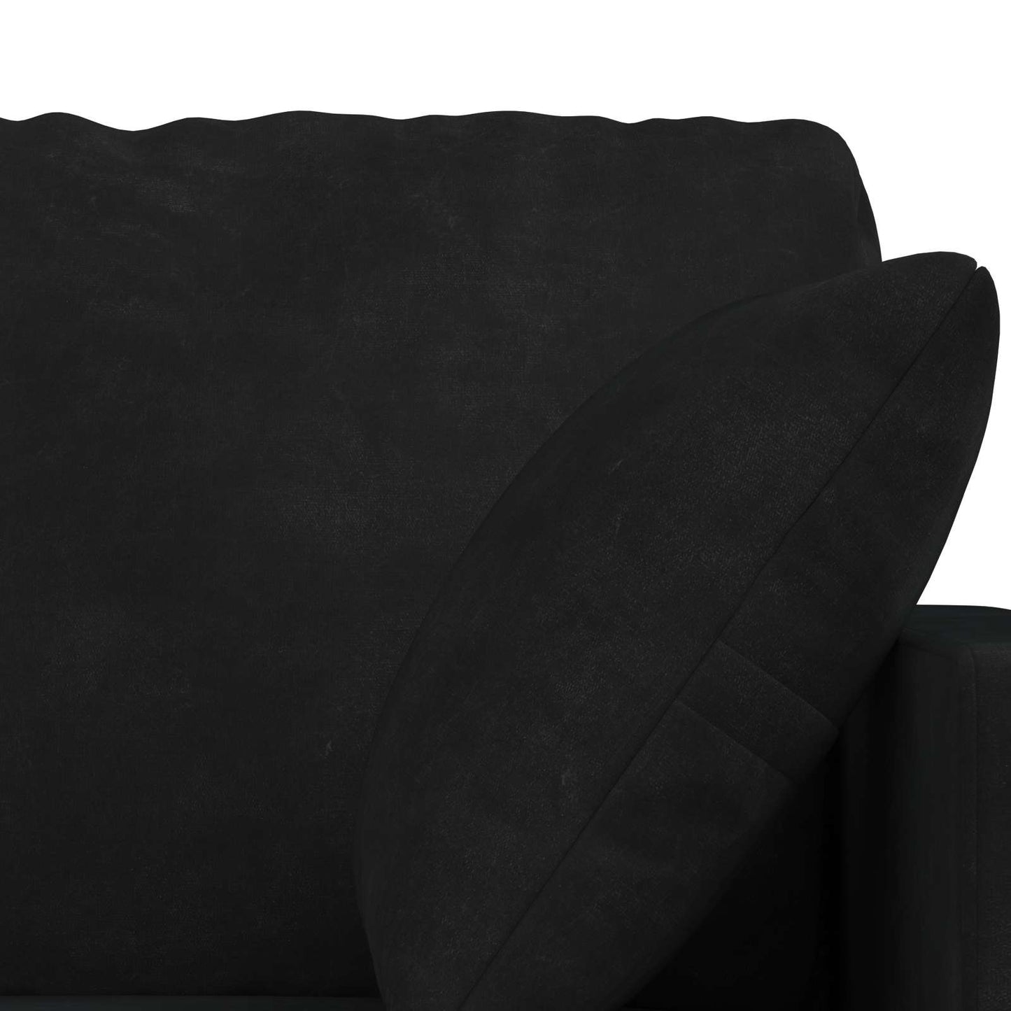 Canapea 2 pcs Negru 158 x 78 x 80 cm Catifea