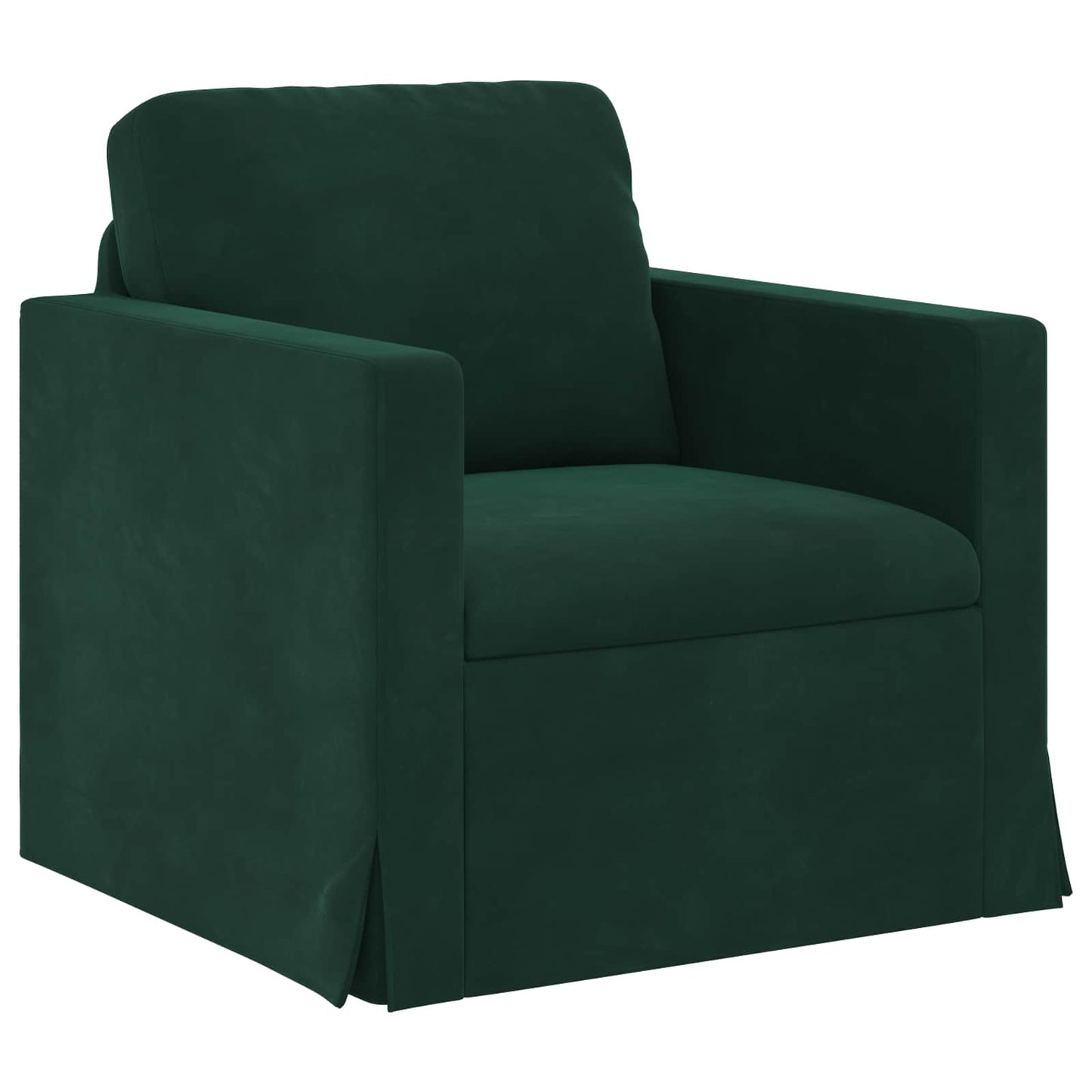 Canapea 2 pcs Verde închis 198 x 78 x 80 cm Catifea