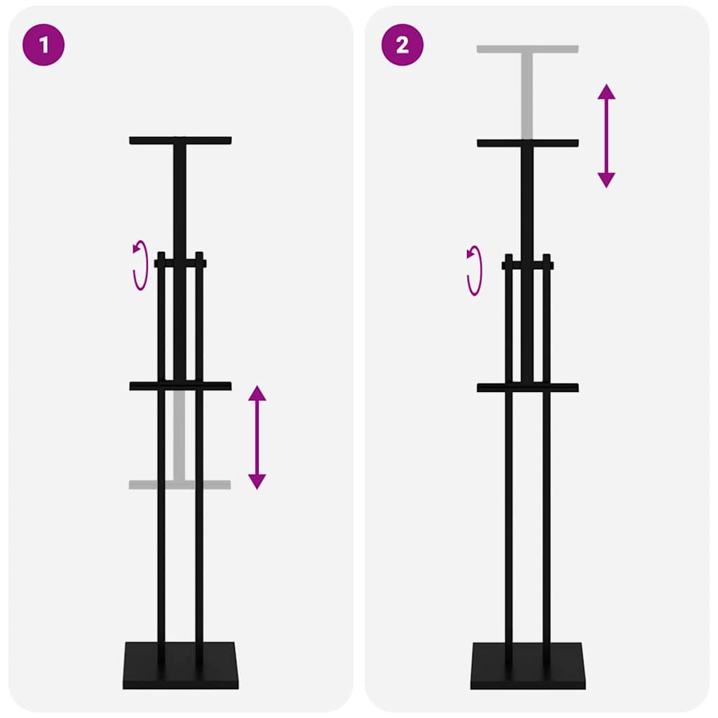 Panouri pentru Târguri 2 pcs Negru 26,5 x 26,5 x 150 cm Oțel