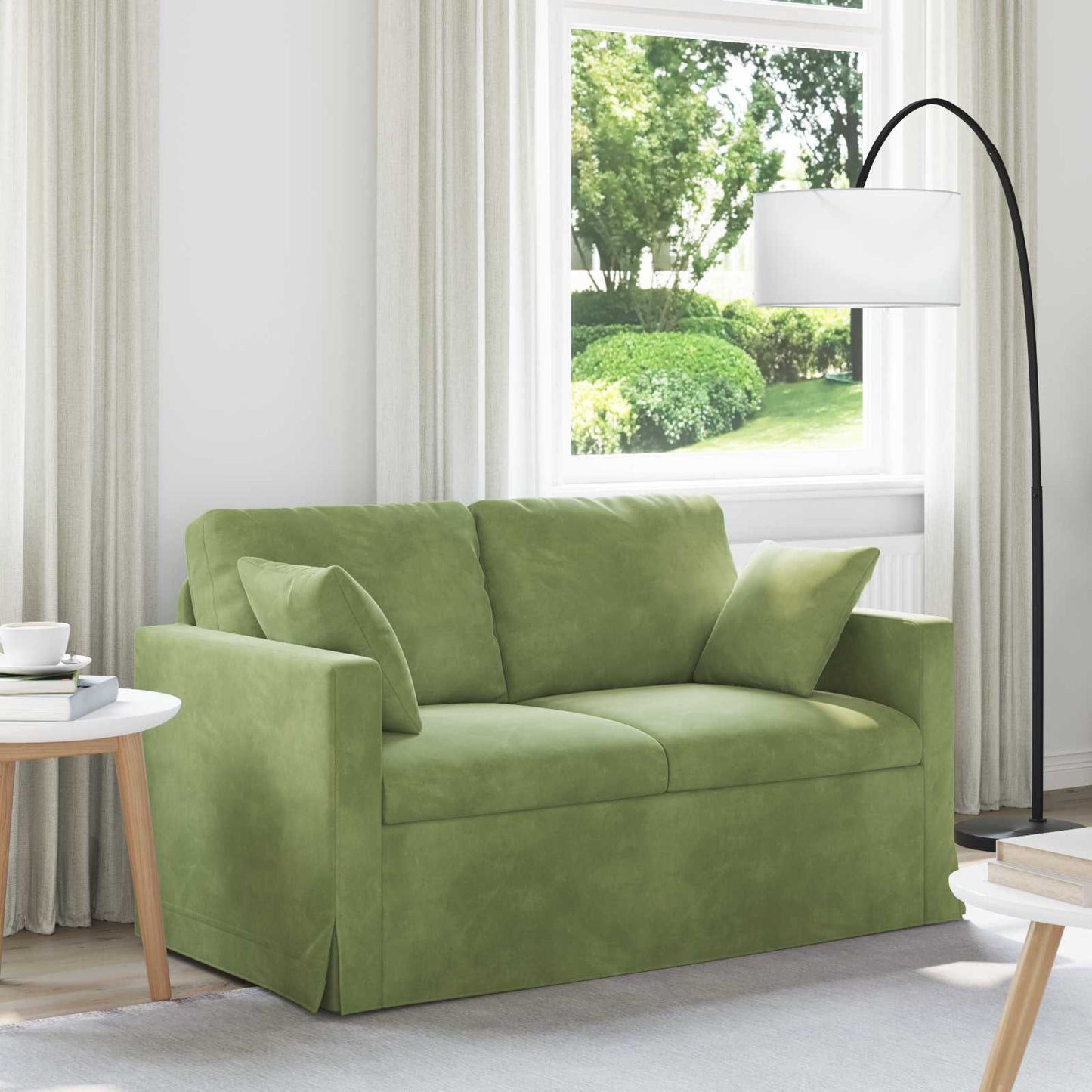 Canapea Verde deschis 138 x 78 x 80 cm Catifea