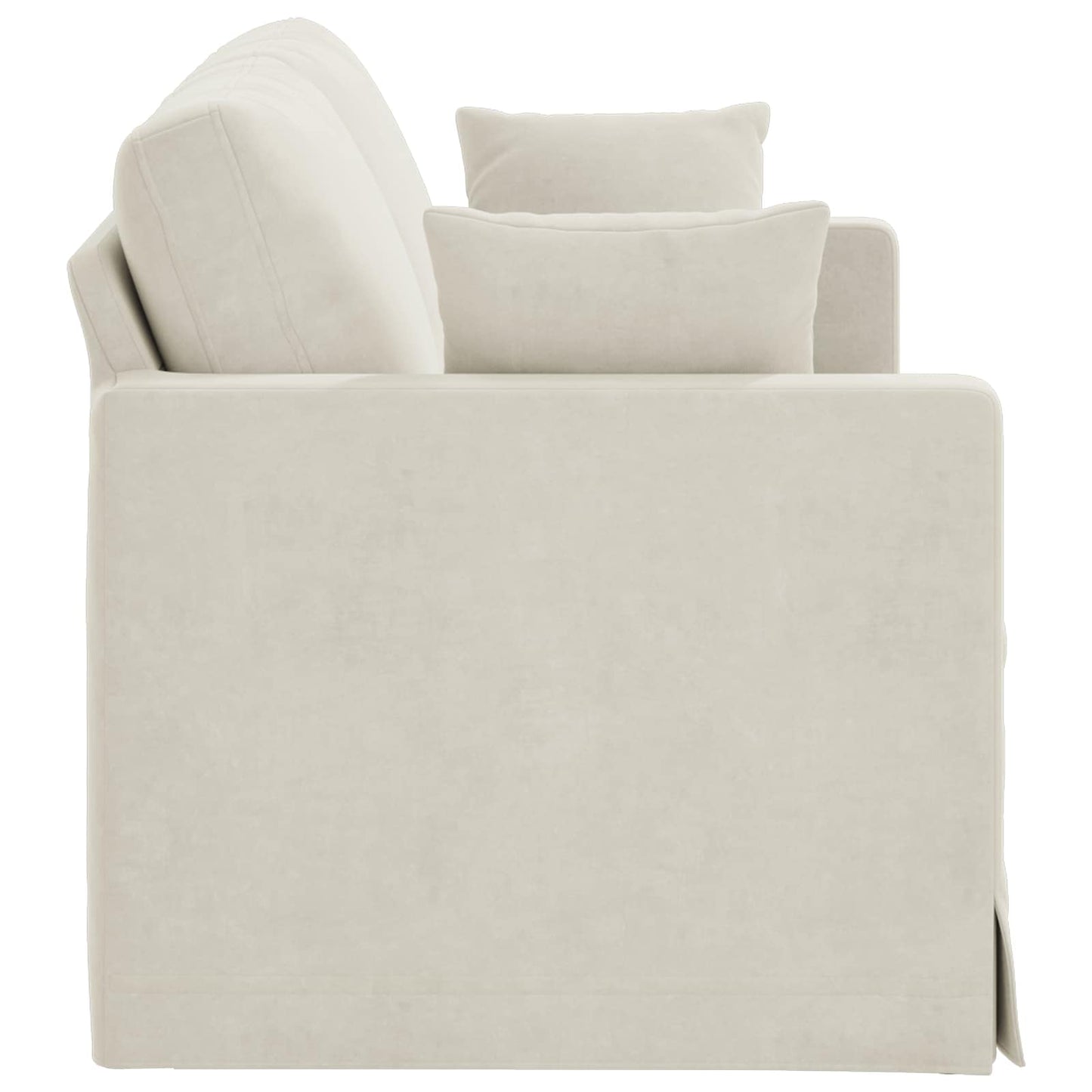 Canapea Crem 158 x 78 x 80 cm Catifea