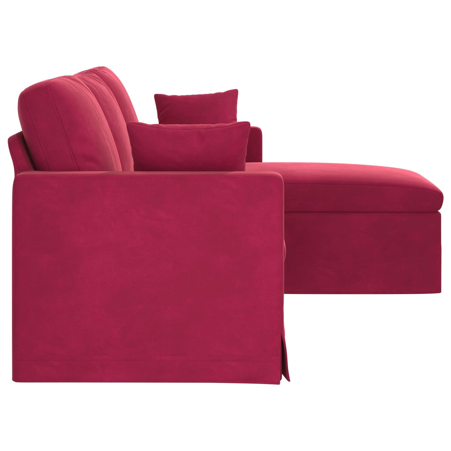 Canapea Roșu Vin 198 x 134 x 80 cm Catifea