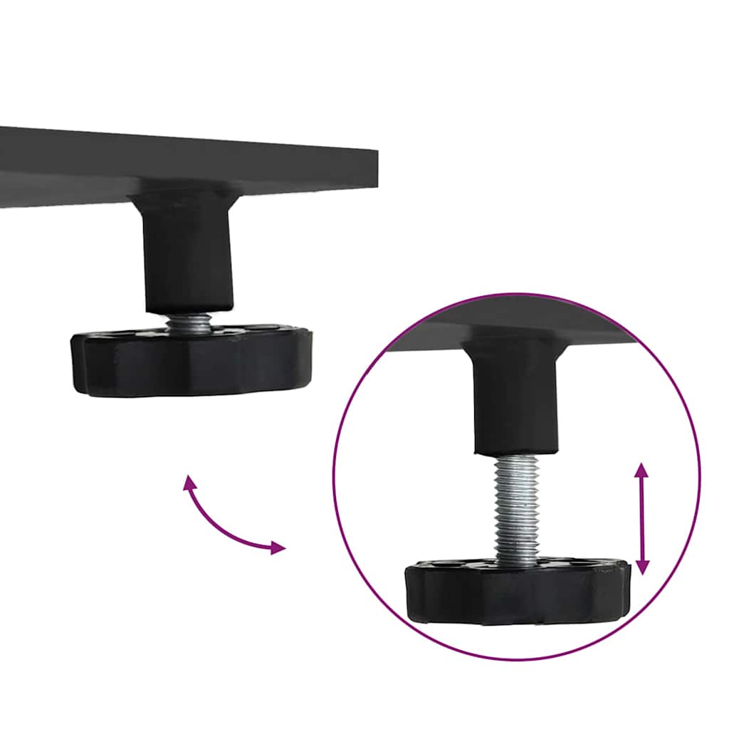 Bază pentru umbrelă Negru 100 x 100 x 4 cm Oțel