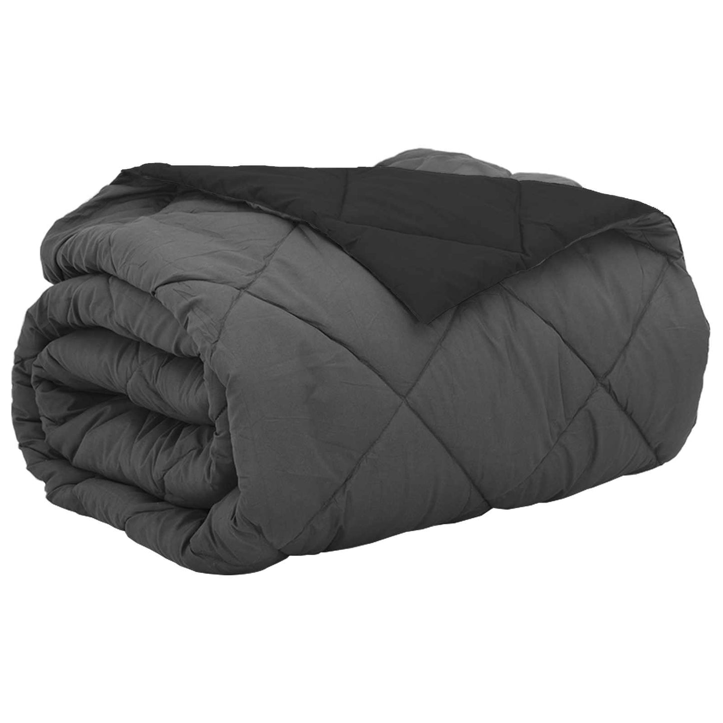 Pilotă de vară Negru și antracit 220 x 200 cm Microfibră