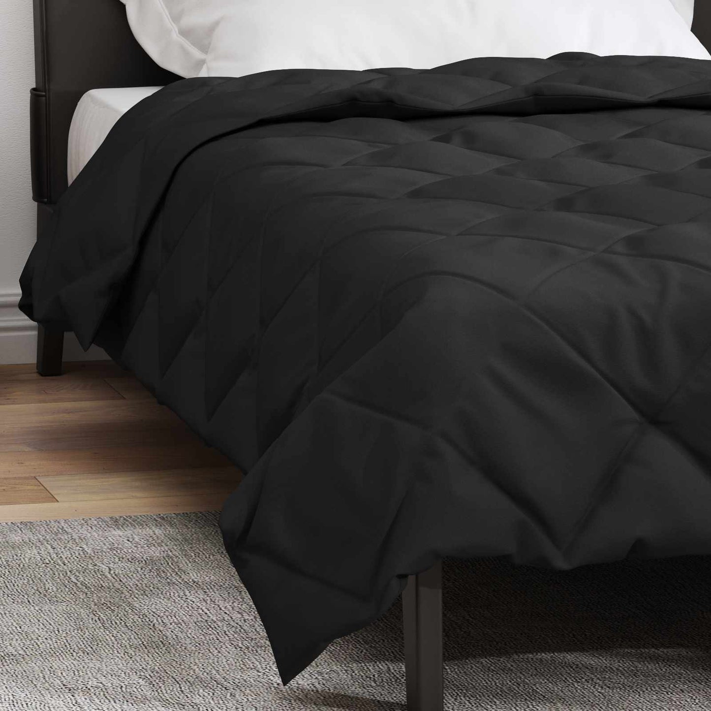 Duvet complet pe tot parcursul anului Negru 220 x 155 cm