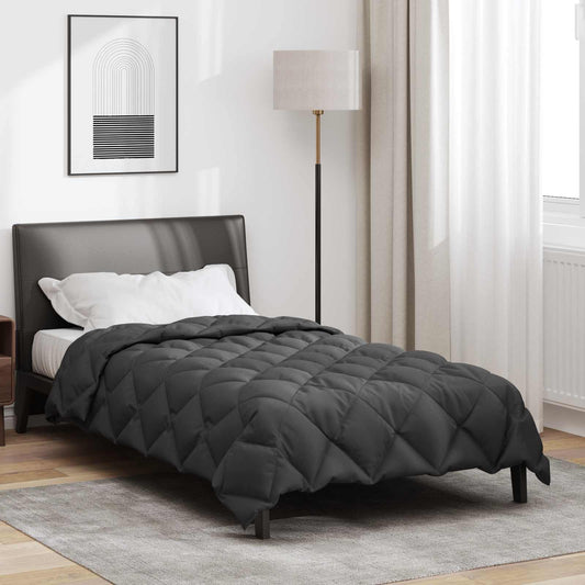 Duvet de iarnă Antracit 220 x 140 cm Microfibră