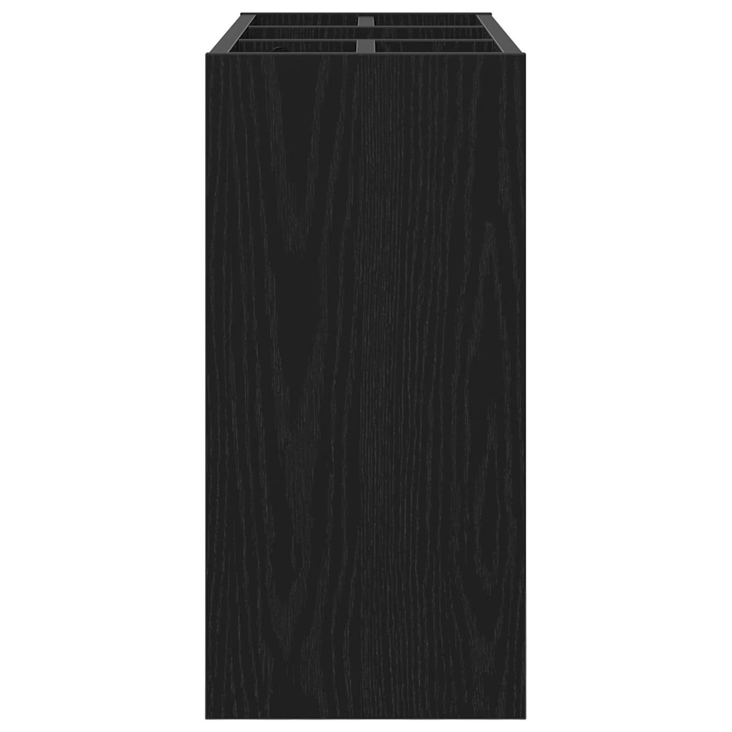 Suport pentru umbrele Stejar Negru 65 x 24 x 50 cm