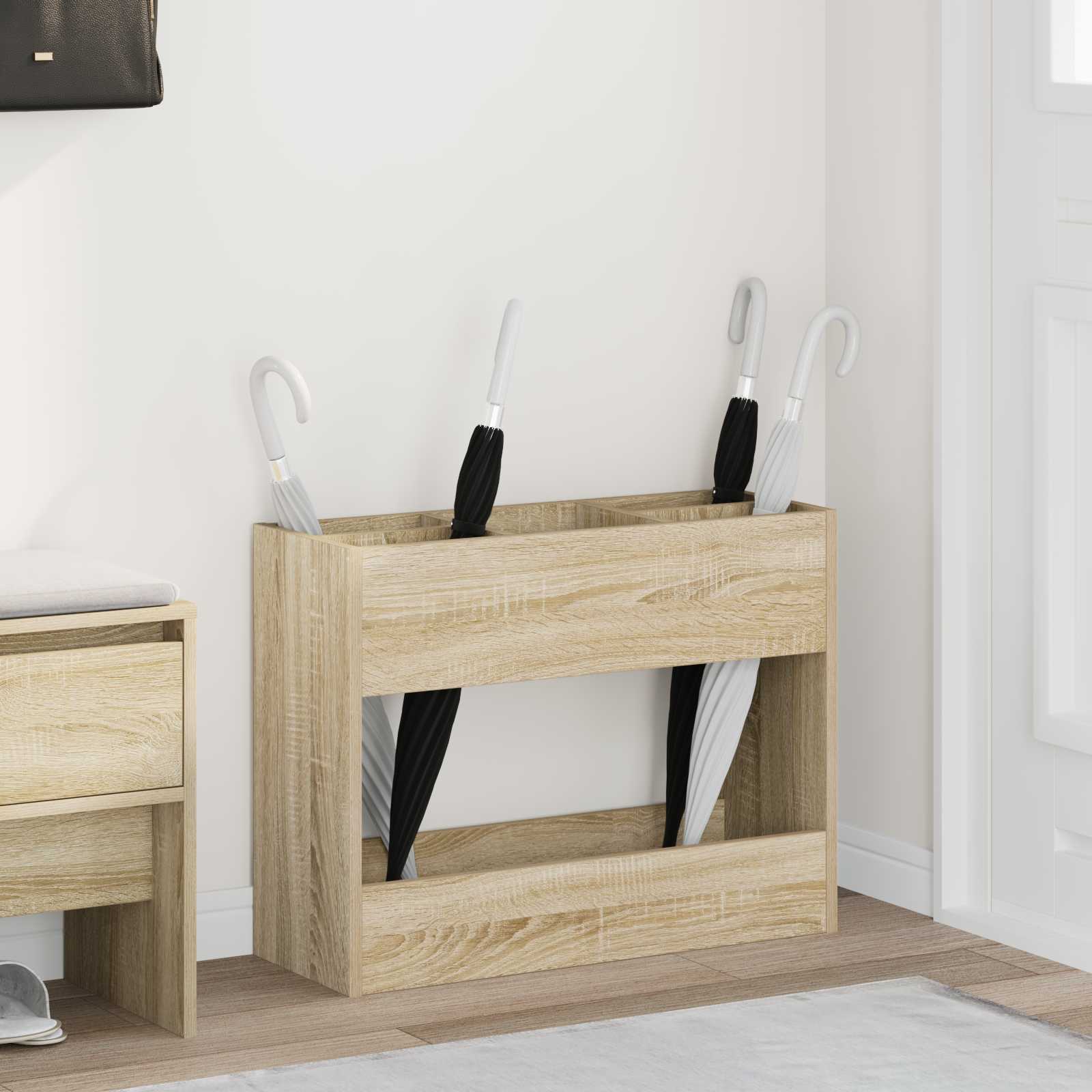Suport pentru umbrele Stejar Sonoma 65 x 24 x 50 cm