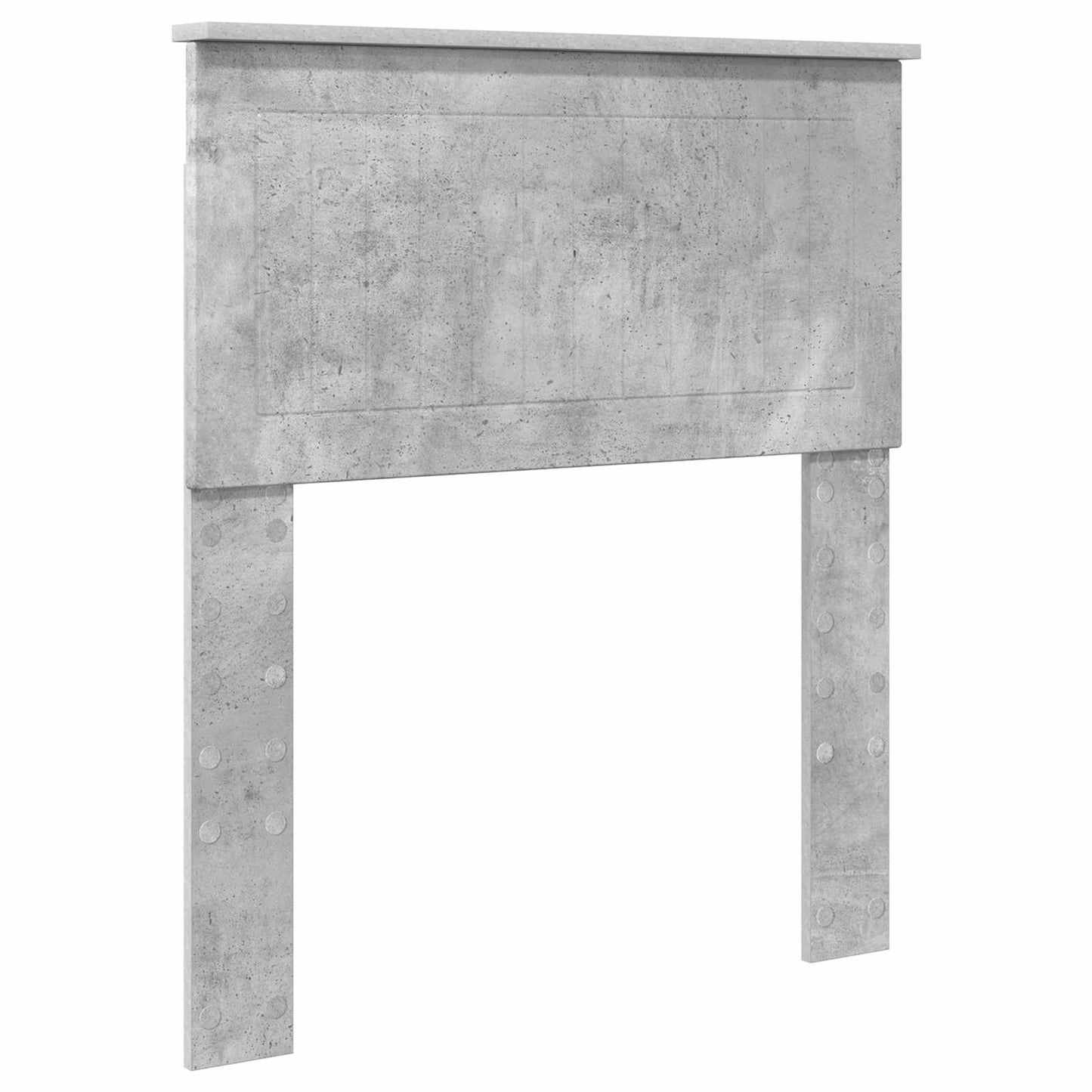 Cadru de pat Gri Concret 75 x 190 cm Lemn de pin masiv