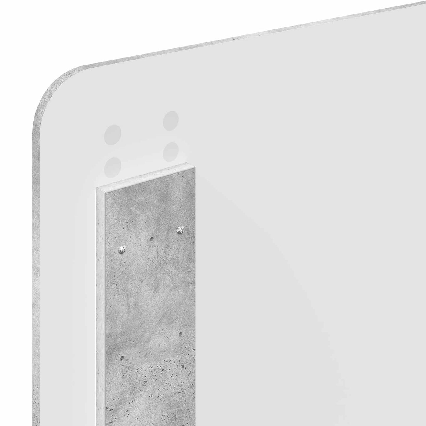 Cadru de pat Gri Concret 75 x 190 cm Lemn de pin masiv