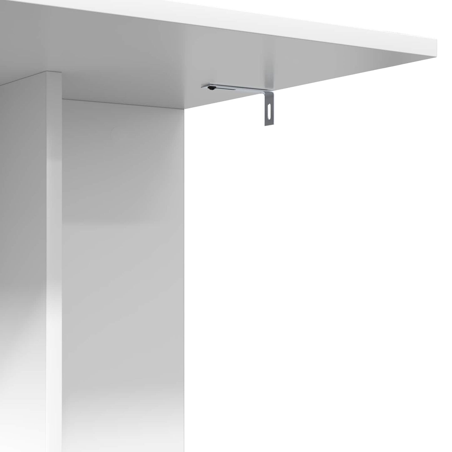 Masă laterală Alb 45 x 40 x 62,5 cm Lemn compozit